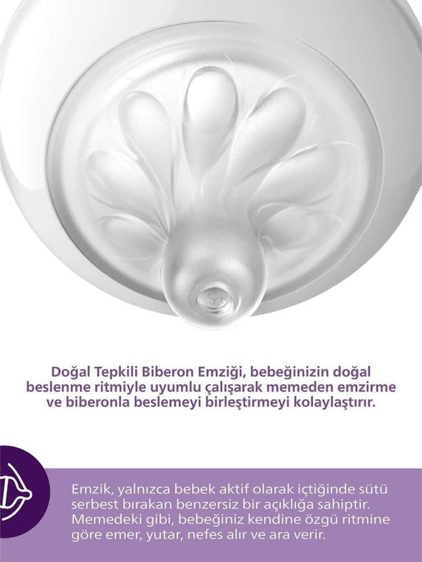 Philips Avent Natural Response 2'li Biberon Emziği6 Numara6+ AyDoğal Tepkili Biberon Emziği