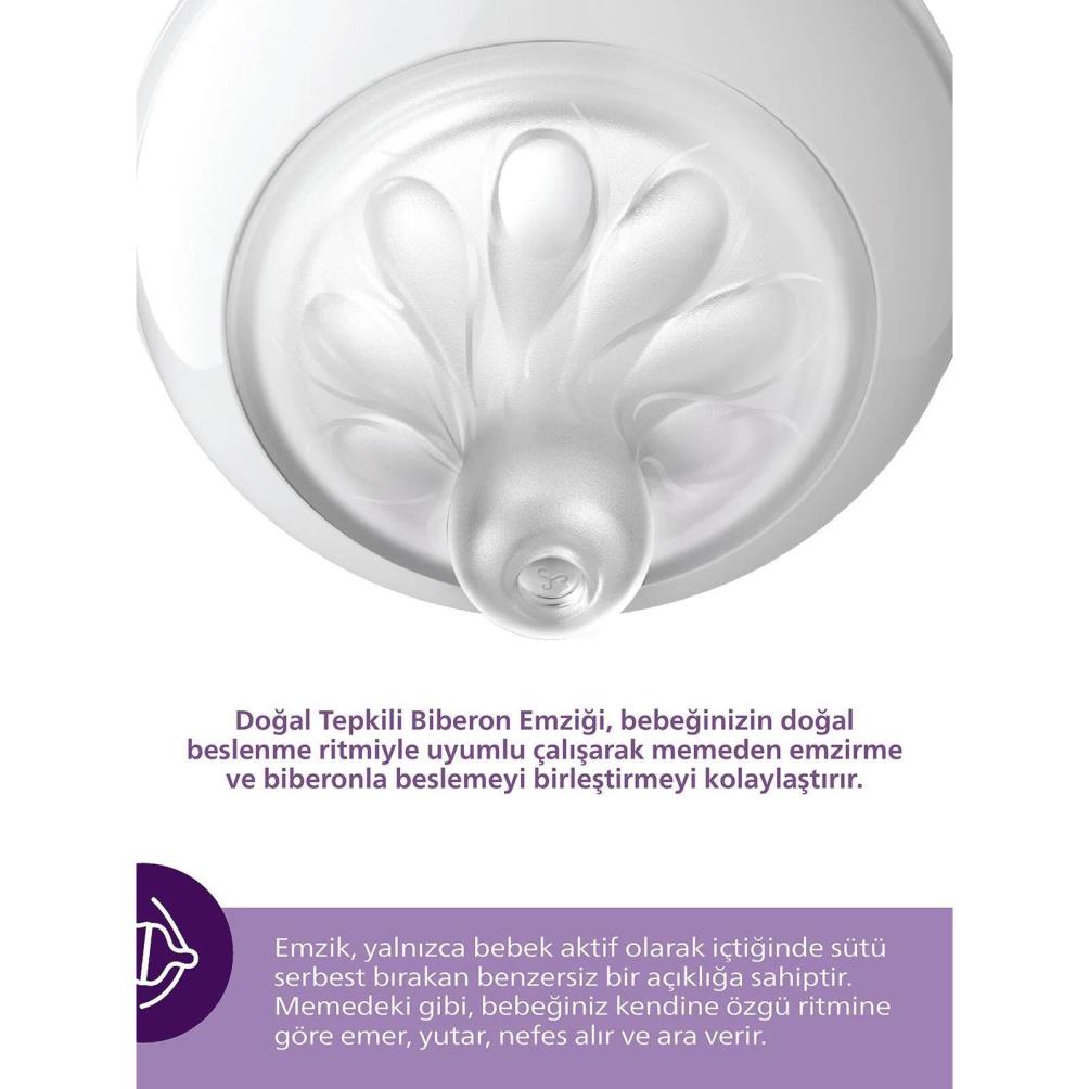 Philips Avent Natural Response 2'li Biberon Emziği6 Numara6+ AyDoğal Tepkili Biberon Emziği