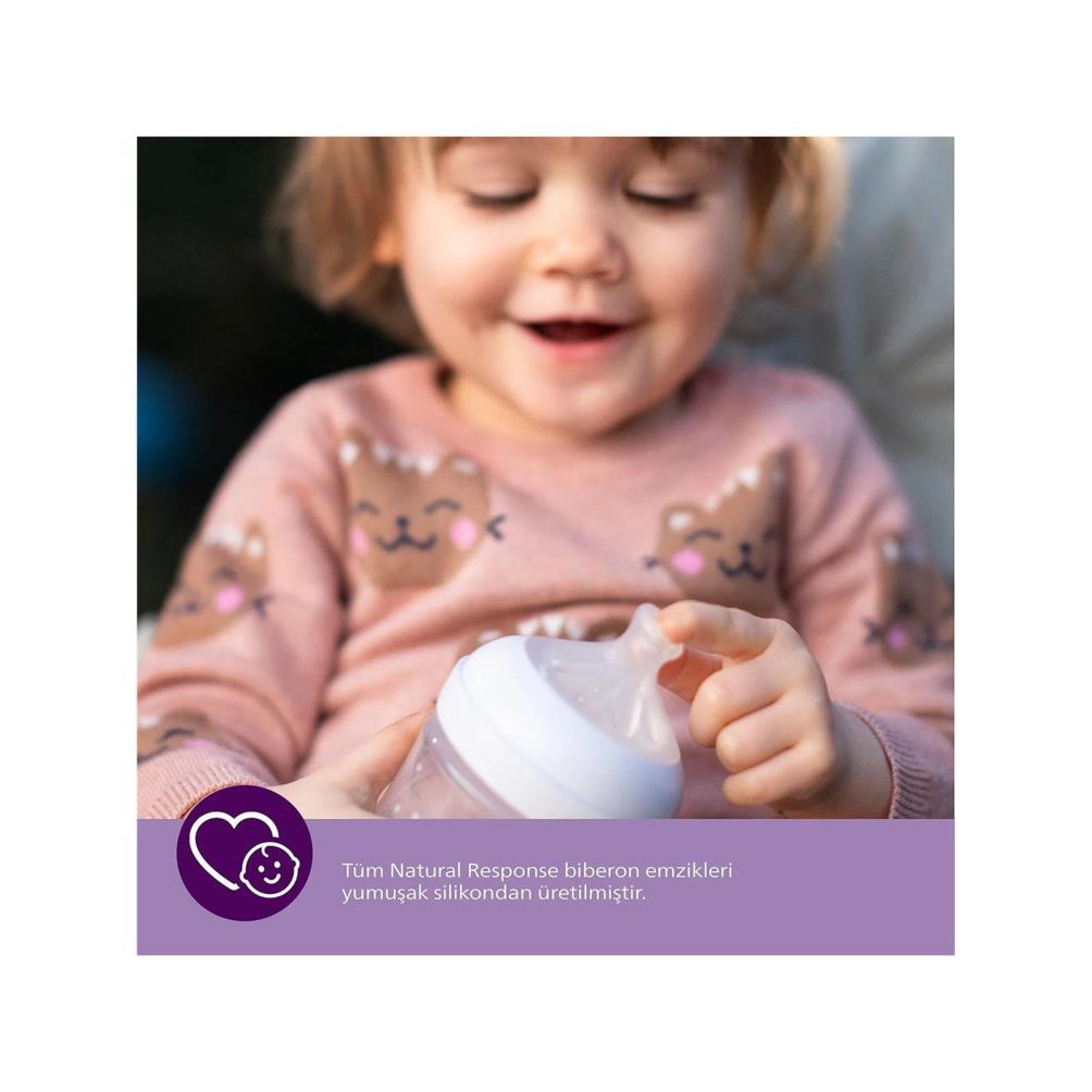 Philips Avent Natural Response 2'li Biberon Emziği6 Numara6+ AyDoğal Tepkili Biberon Emziği