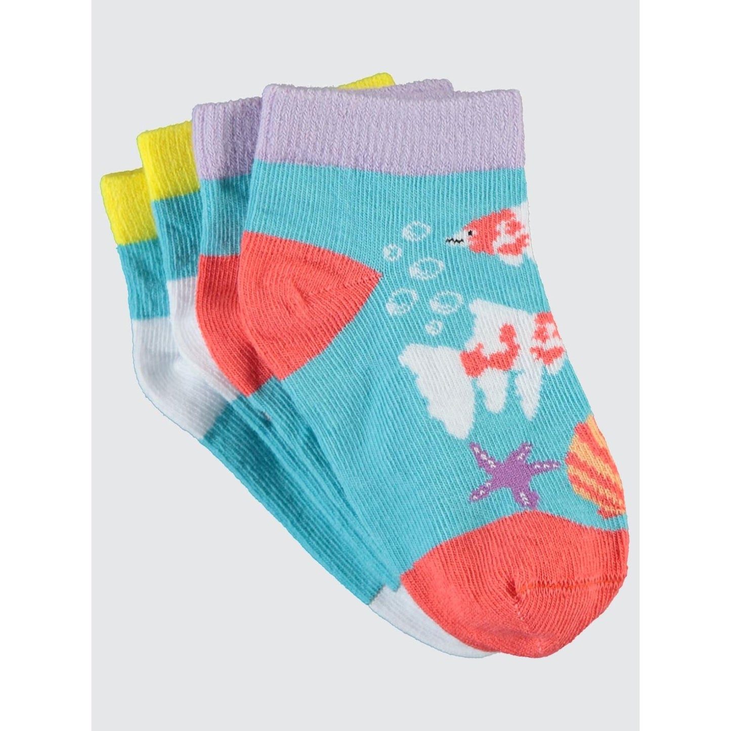 Civil Socks Fish 2'li 3-11 Yaş Kız Patik Çorap