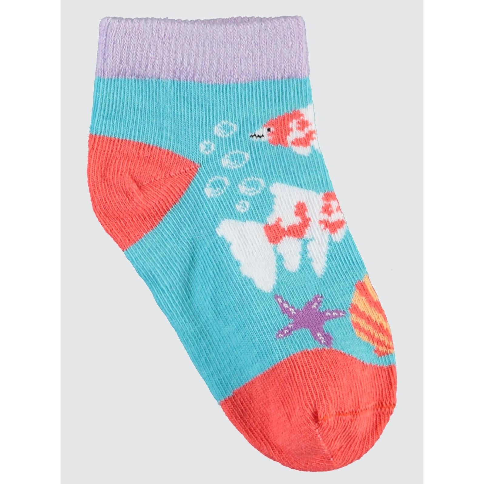 Civil Socks Fish 2'li 3-11 Yaş Kız Patik Çorap