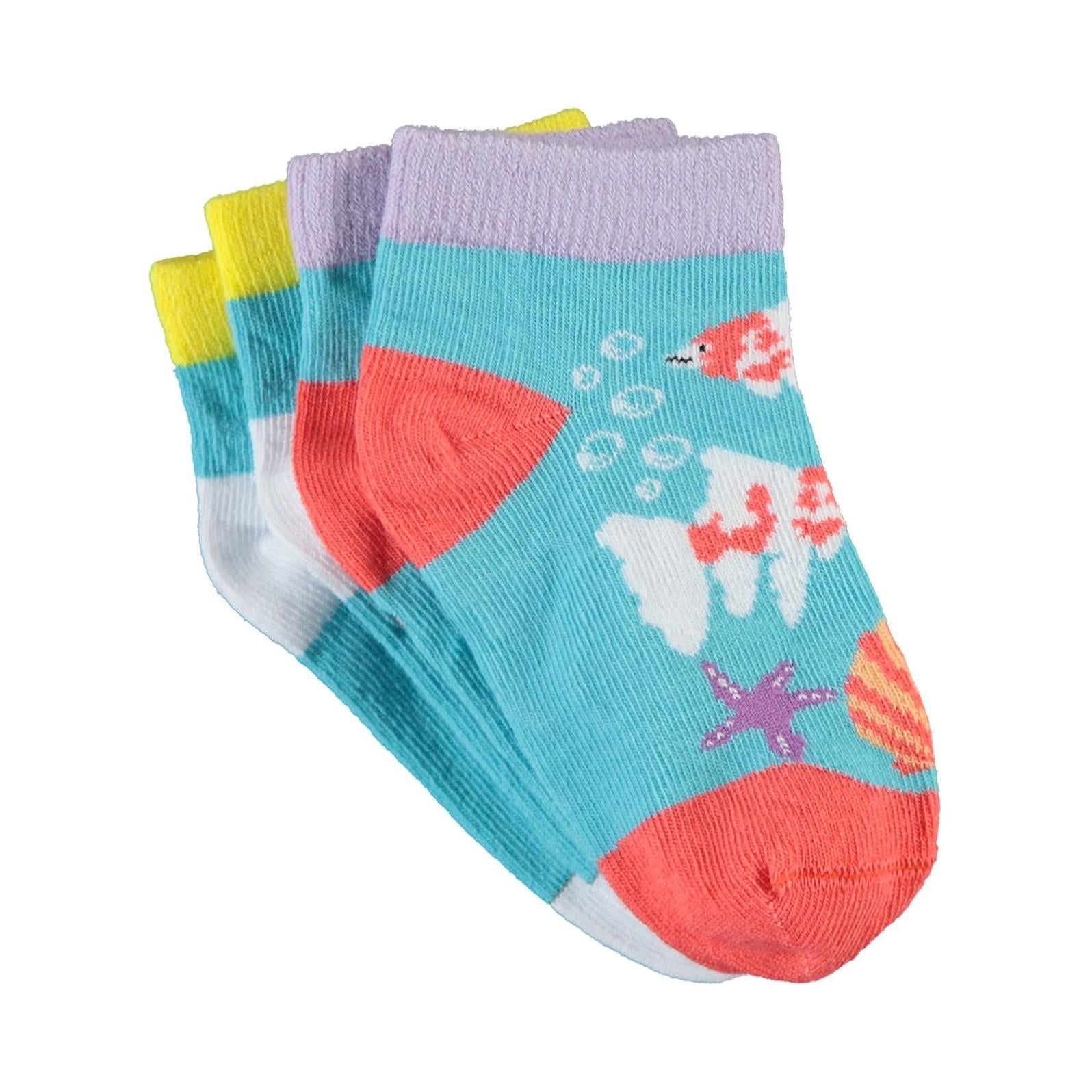 Civil Socks Fish 2'li 3-11 Yaş Kız Patik Çorap
