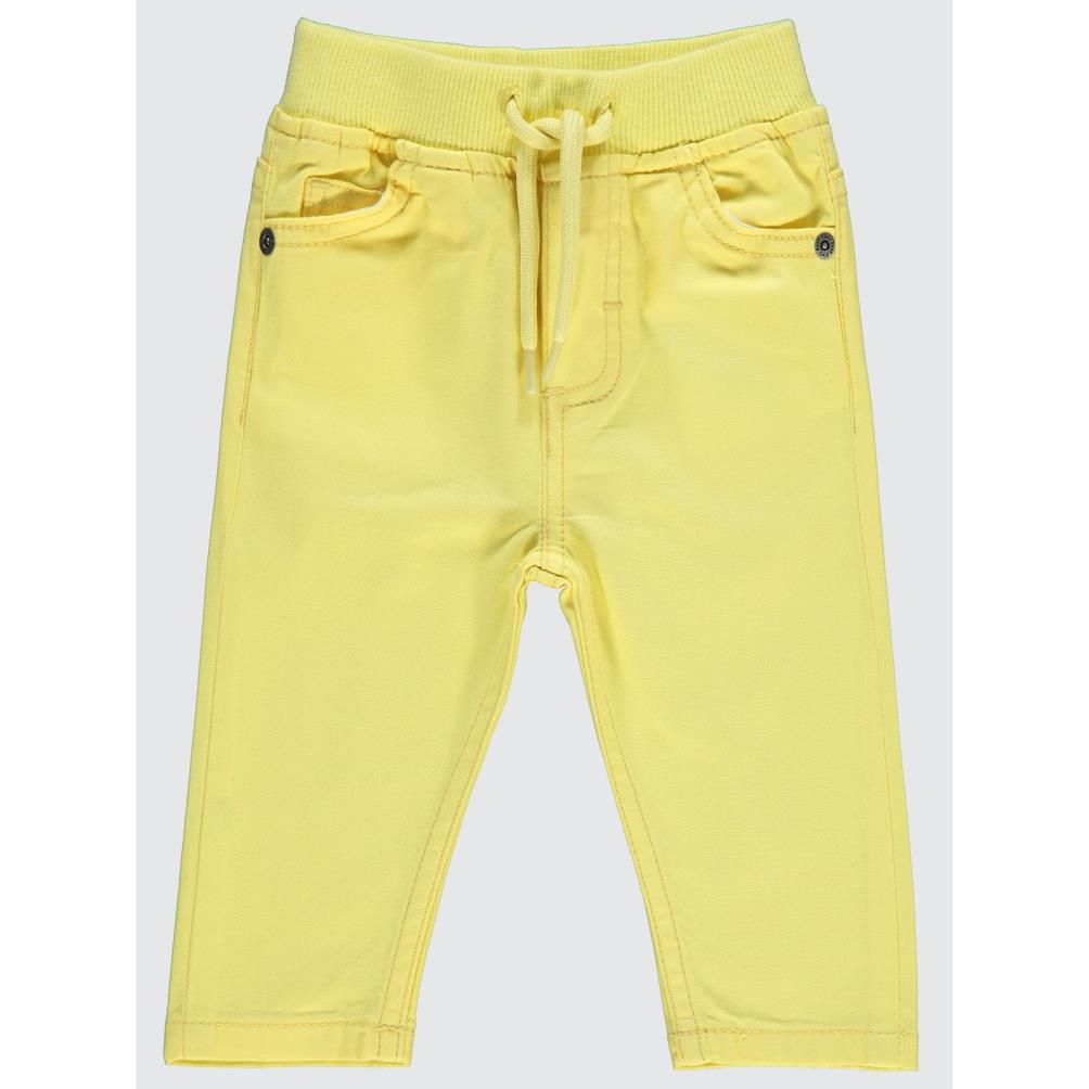 Civil Baby Bel Ribanalı Bağcıklı 6-18 Ay Pantolon - Sarı