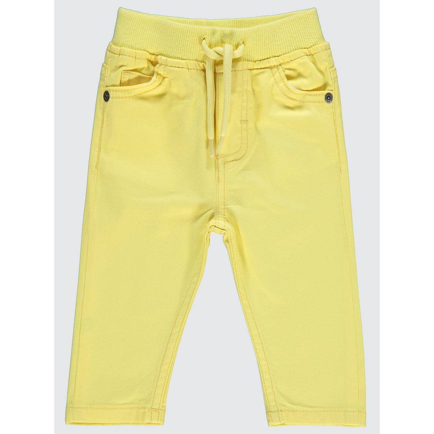 Civil Baby Bel Ribanalı Bağcıklı 6-18 Ay Pantolon - Sarı