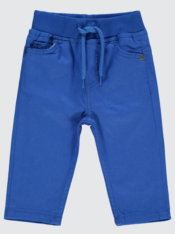 Civil Baby Bel Ribanalı Bağcıklı 6-18 Ay Pantolon - Mavi
