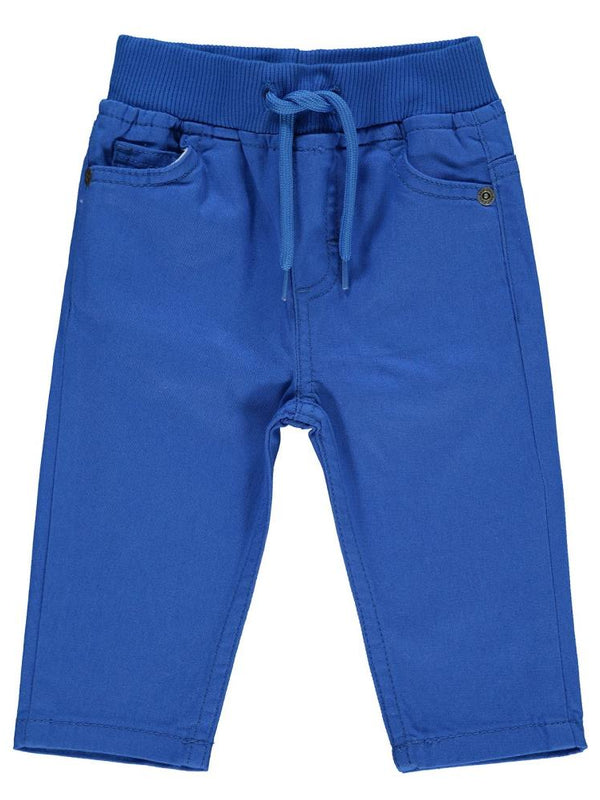 Civil Baby Bel Ribanalı Bağcıklı 6-18 Ay Pantolon - Mavi