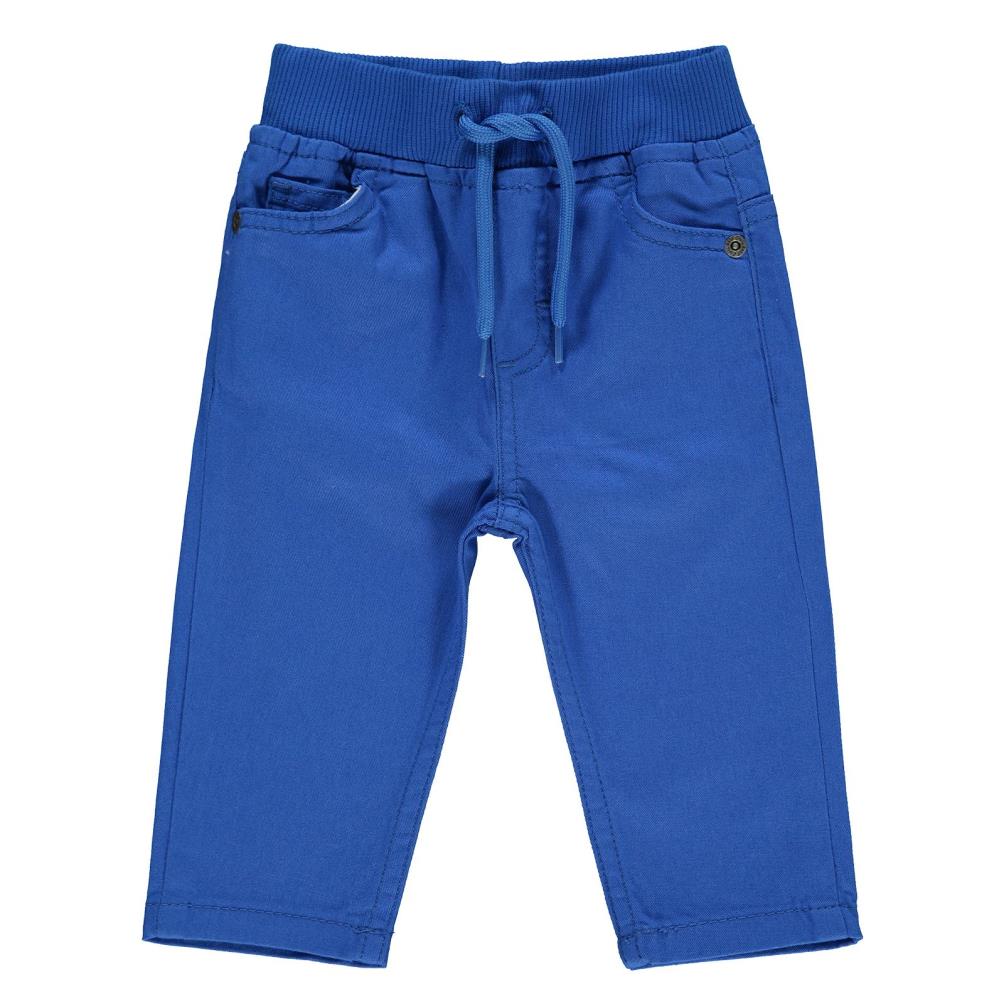 Civil Baby Bel Ribanalı Bağcıklı 6-18 Ay Pantolon - Mavi