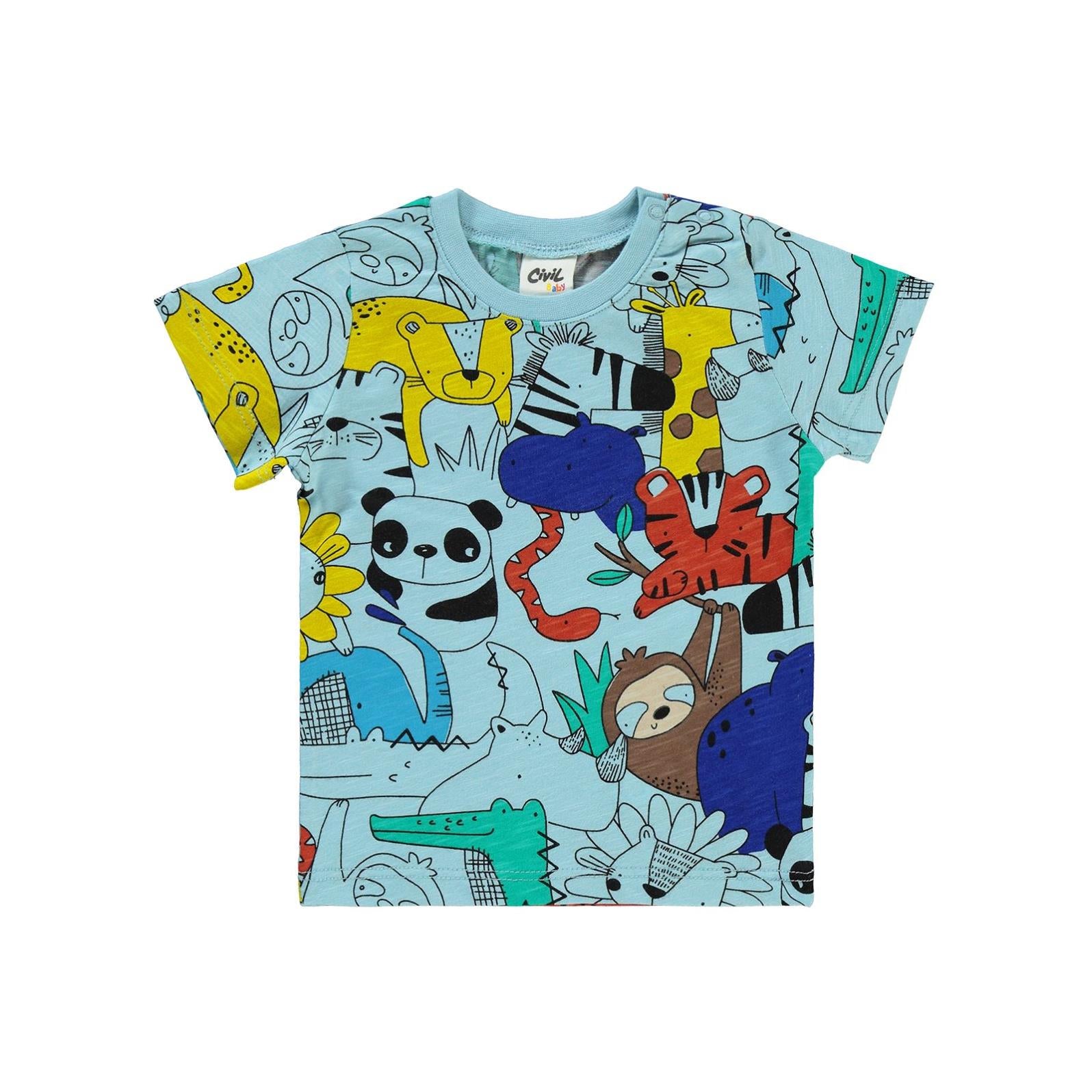 Civil Baby Sevimli Hayvanlar 6-18 Ay Takım - Mavi