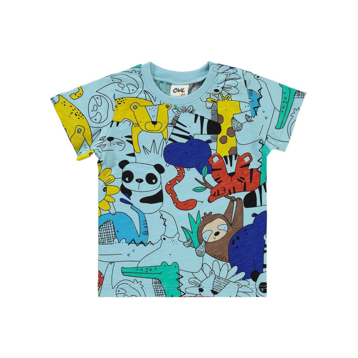 Civil Baby Sevimli Hayvanlar 6-18 Ay Takım - Mavi