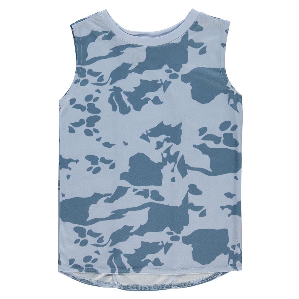 Civil Boys Kamuflaj Desen Empirme Sıfır Kol 6-9 Yaş Tişört - Gri