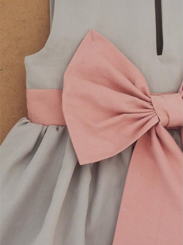 Shecco Babba Fiyonklu Kız Çocuk Tütü Elbise Bandana Takım 6-10 Yaş - Gri