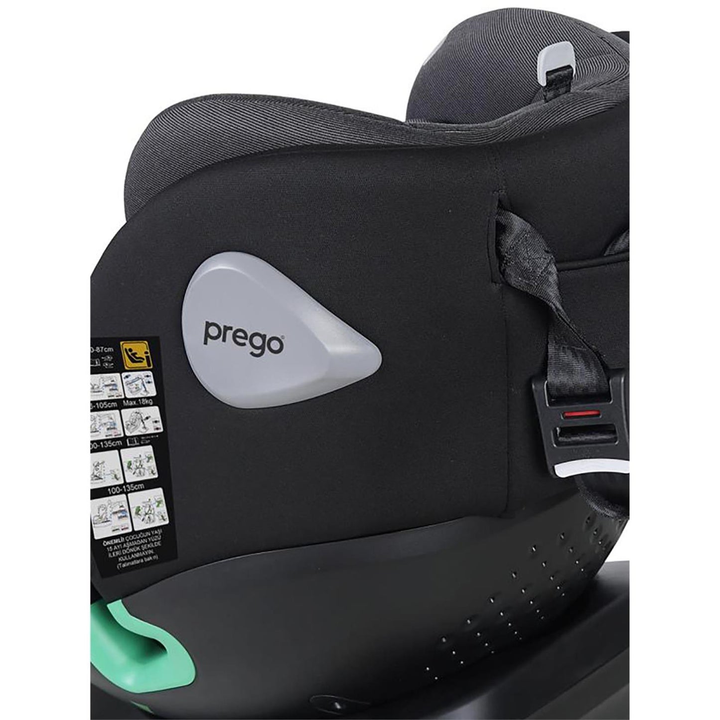 Prego TronFix I-Size 0-36 Kg Oto Koltuğu - Siyah