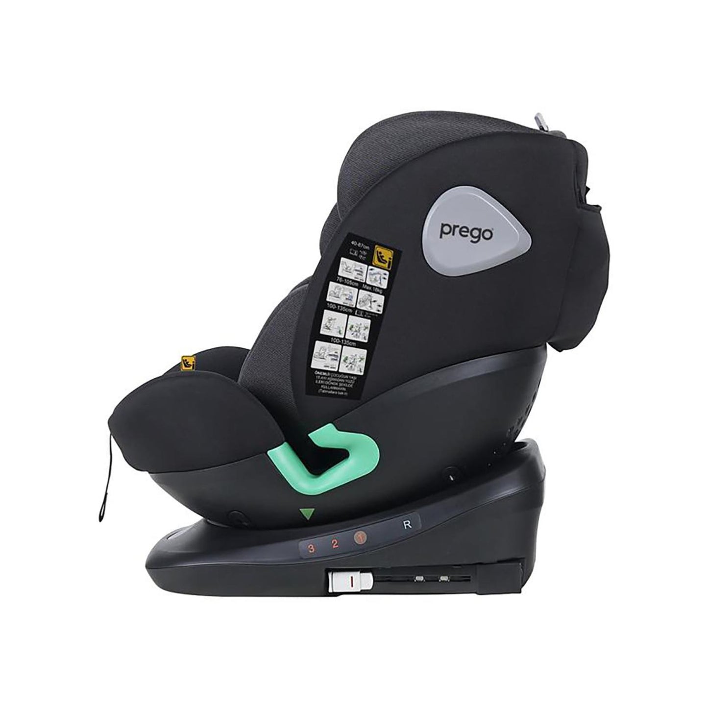 Prego TronFix I-Size 0-36 Kg Oto Koltuğu - Siyah