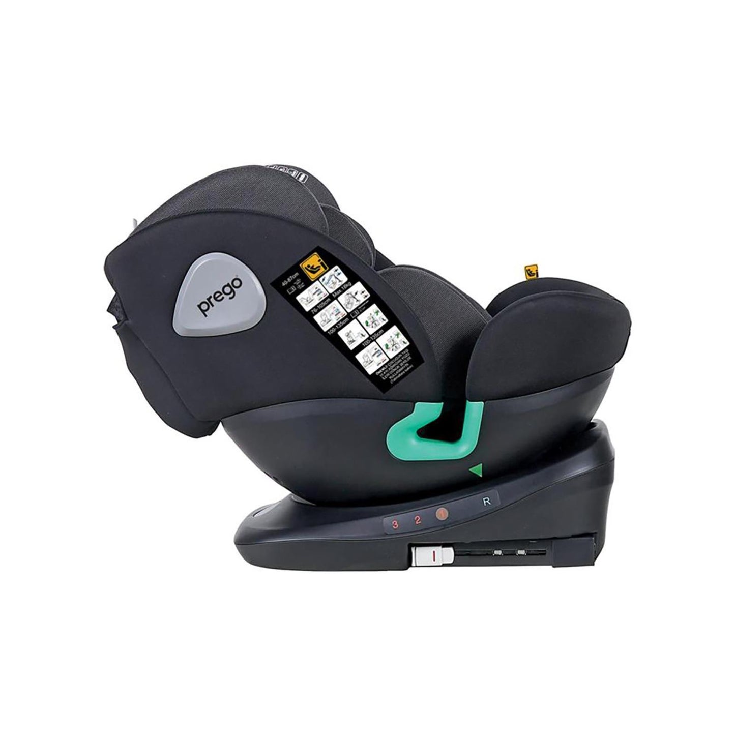 Prego TronFix I-Size 0-36 Kg Oto Koltuğu - Siyah