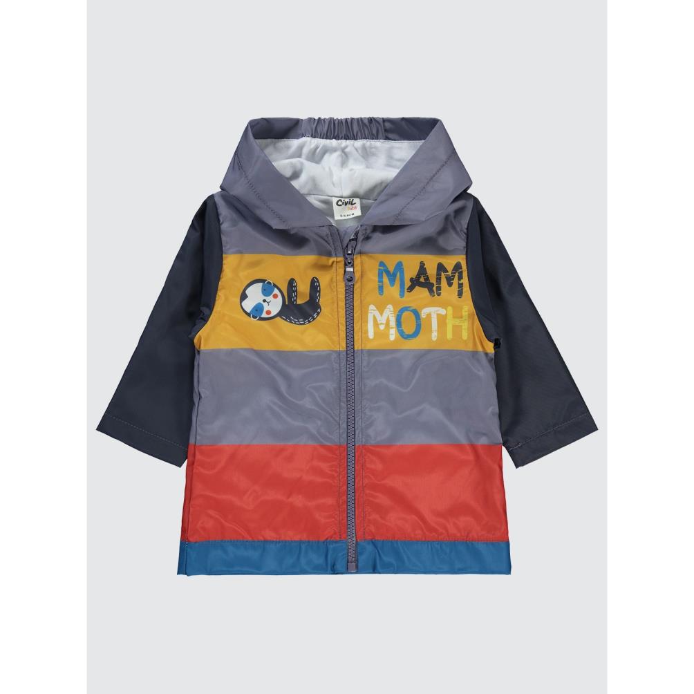 Civil Baby Hayvan Baskılı 6-18 Ay Yağmurluk - Gri