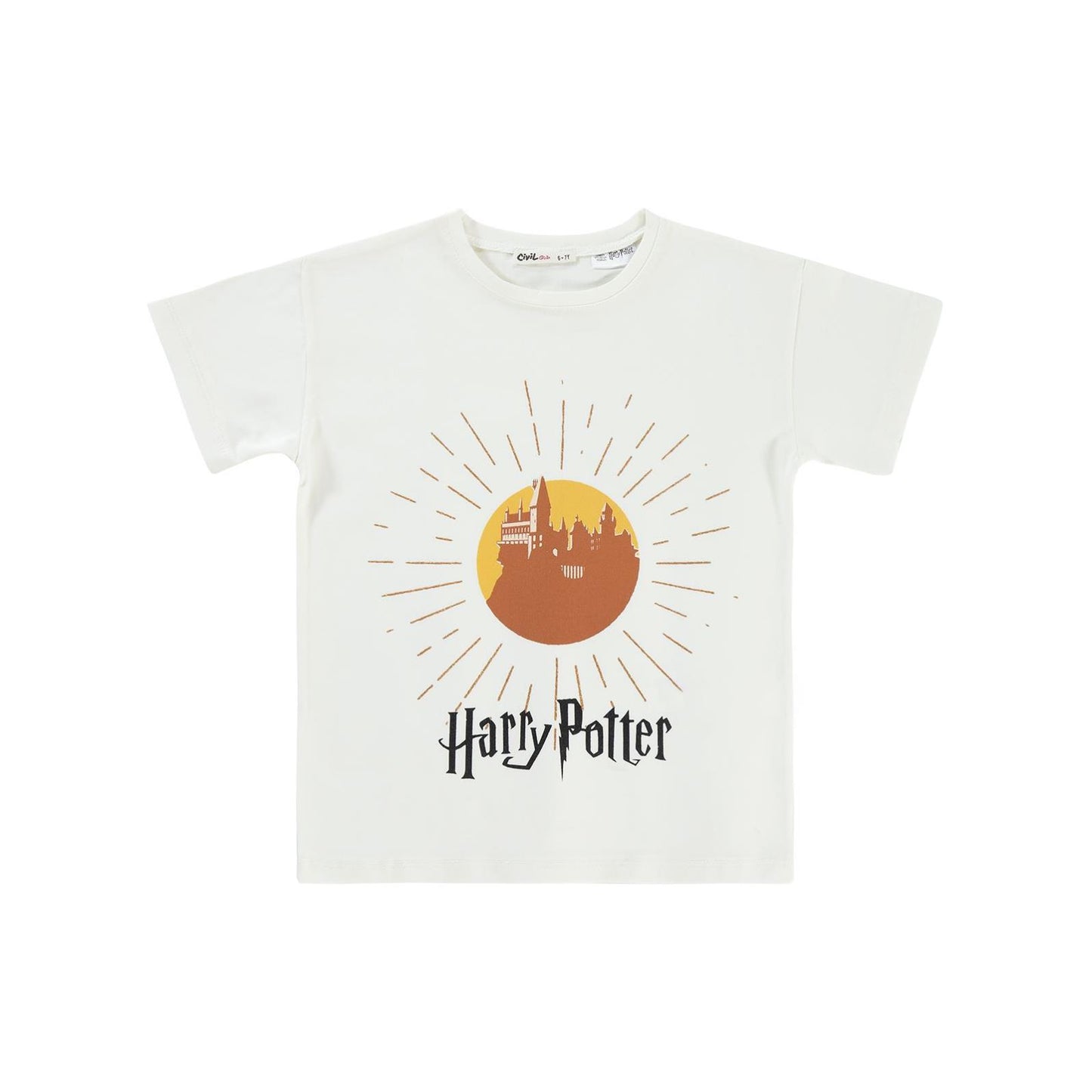 Harry Potter 6-9 Yaş Tişört - Ekru