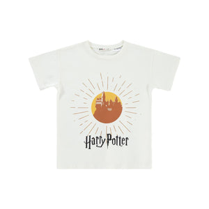 Harry Potter 6-9 Yaş Tişört - Ekru