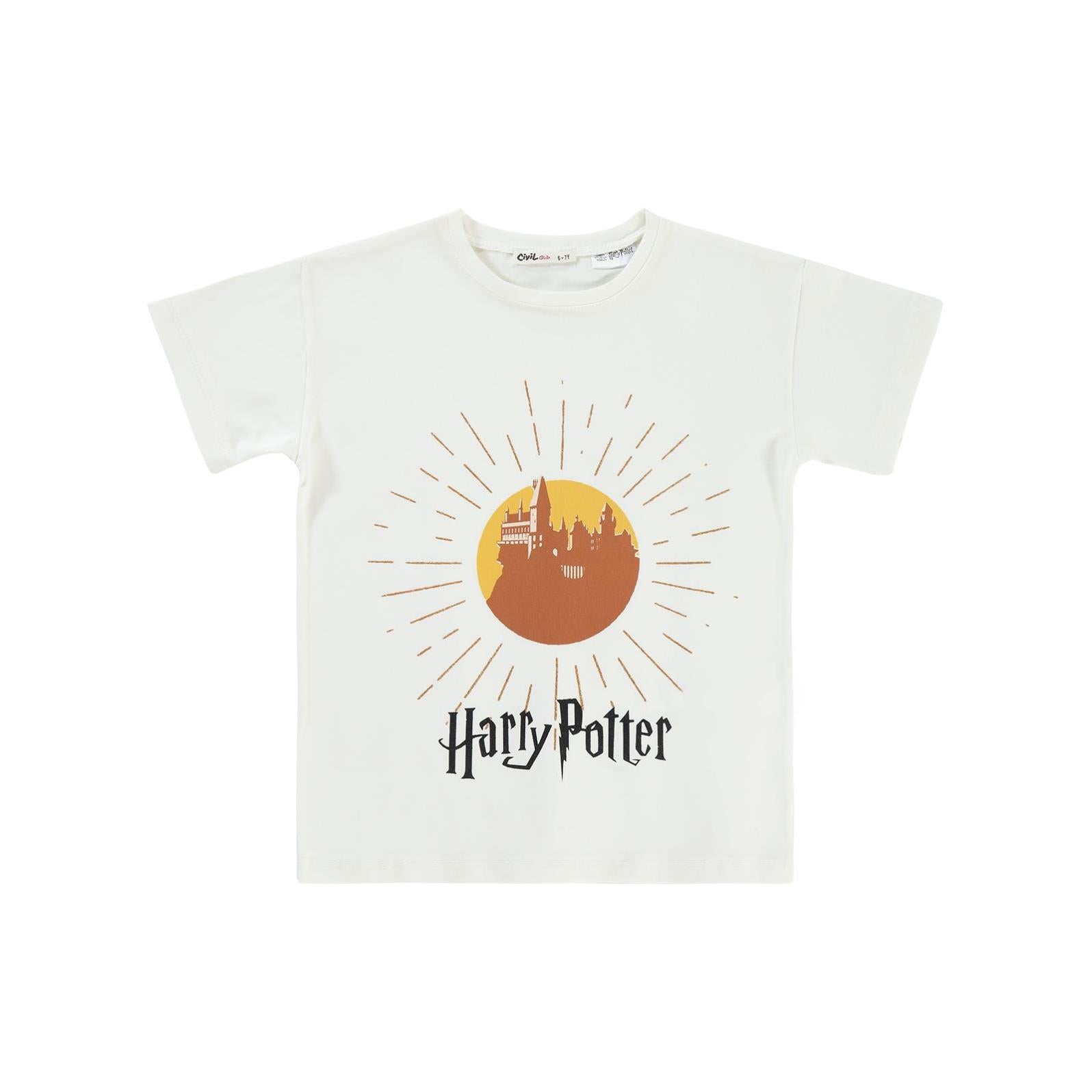 Harry Potter 6-9 Yaş Tişört - Ekru