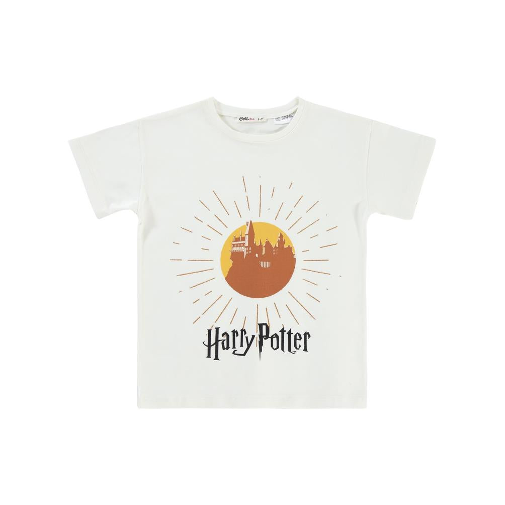 Harry Potter 6-9 Yaş Tişört - Ekru