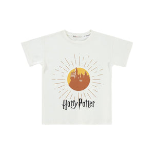 Harry Potter 6-9 Yaş Tişört - Ekru