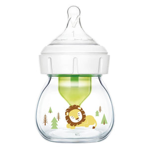 Dr. Browns Geniş Ağız Anti-Kolik Cam Biberon 60 ml Aslan Desenli