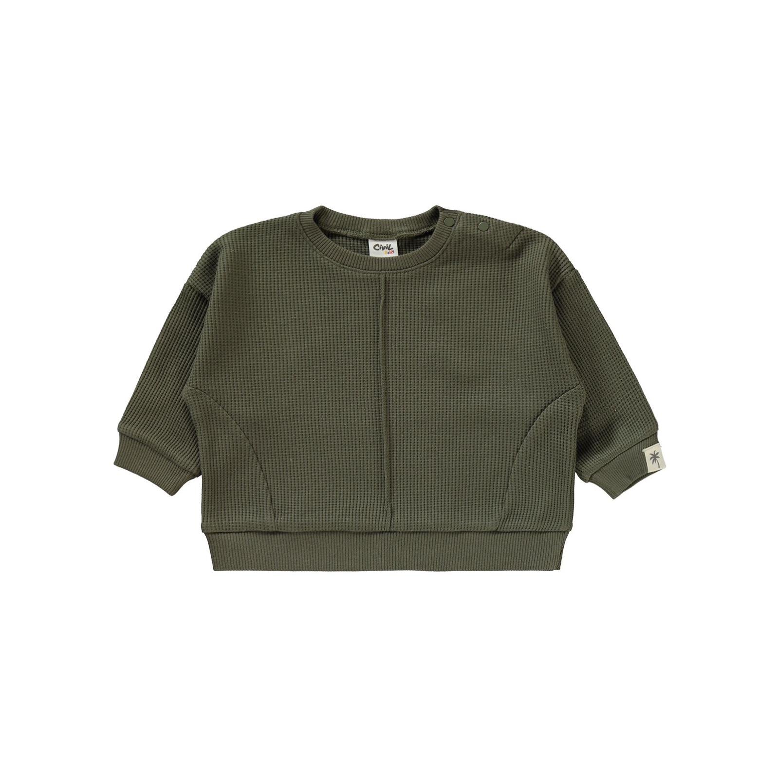 Civil Baby Etiketli 6-18 Ay Takım - Haki