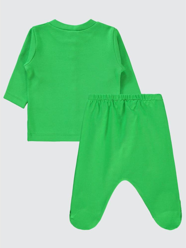 Civil Baby Düz 1-6 Ay Pijama Takımı - Yeşil