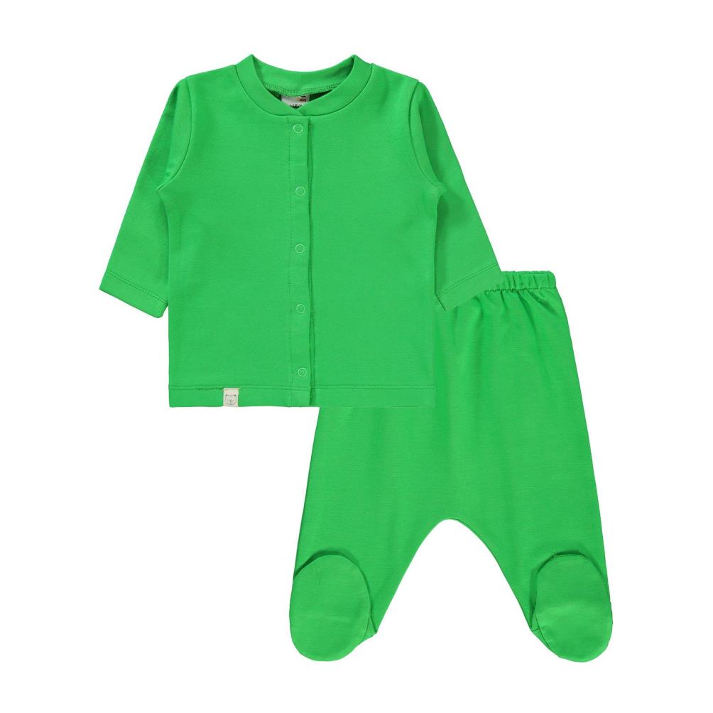 Civil Baby Düz 1-6 Ay Pijama Takımı - Yeşil
