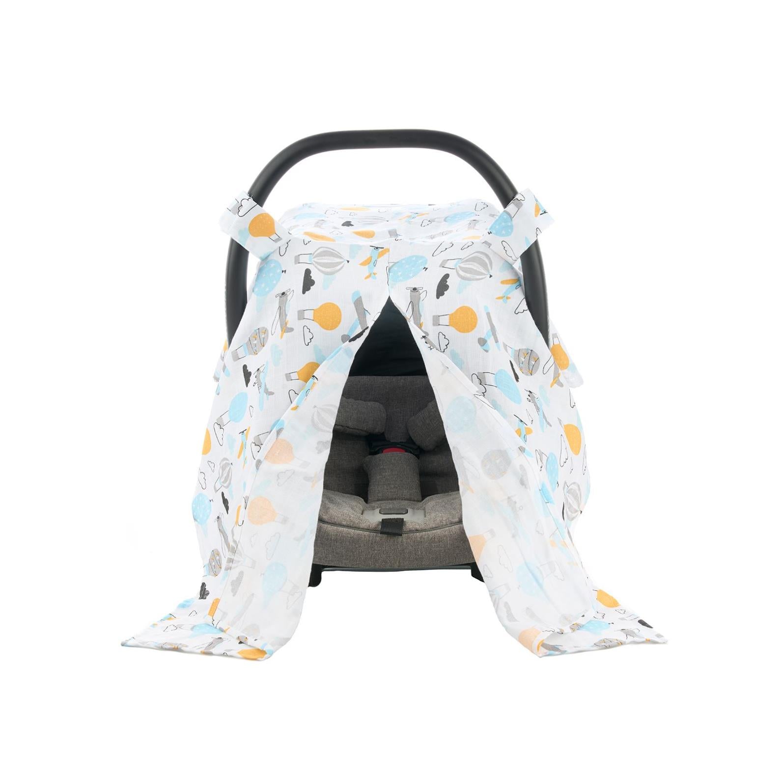 Safemom Müslin Ana Kucağı Örtüsü Uçak Desenli