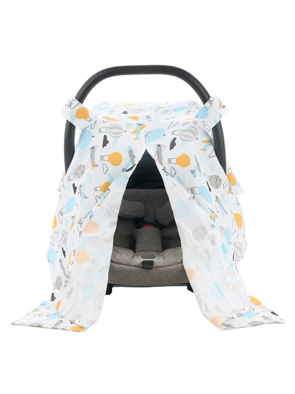 Safemom Müslin Ana Kucağı Örtüsü Uçak Desenli