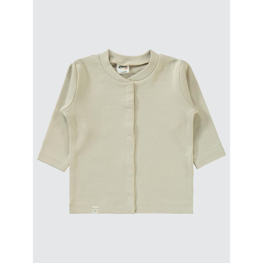 Civil Baby Düz 1-6 Ay Pijama Takımı - Bej