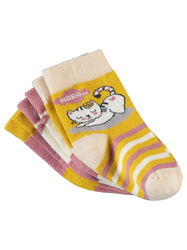 Civil Girls Miu 3'lü 2-12 Yaş Kız Soket Çorap