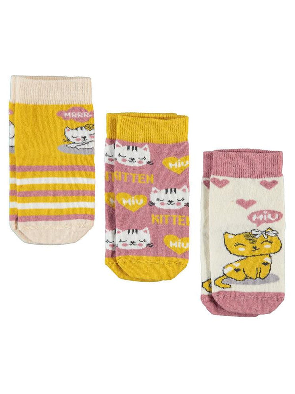 Civil Girls Miu 3'lü 2-12 Yaş Kız Soket Çorap