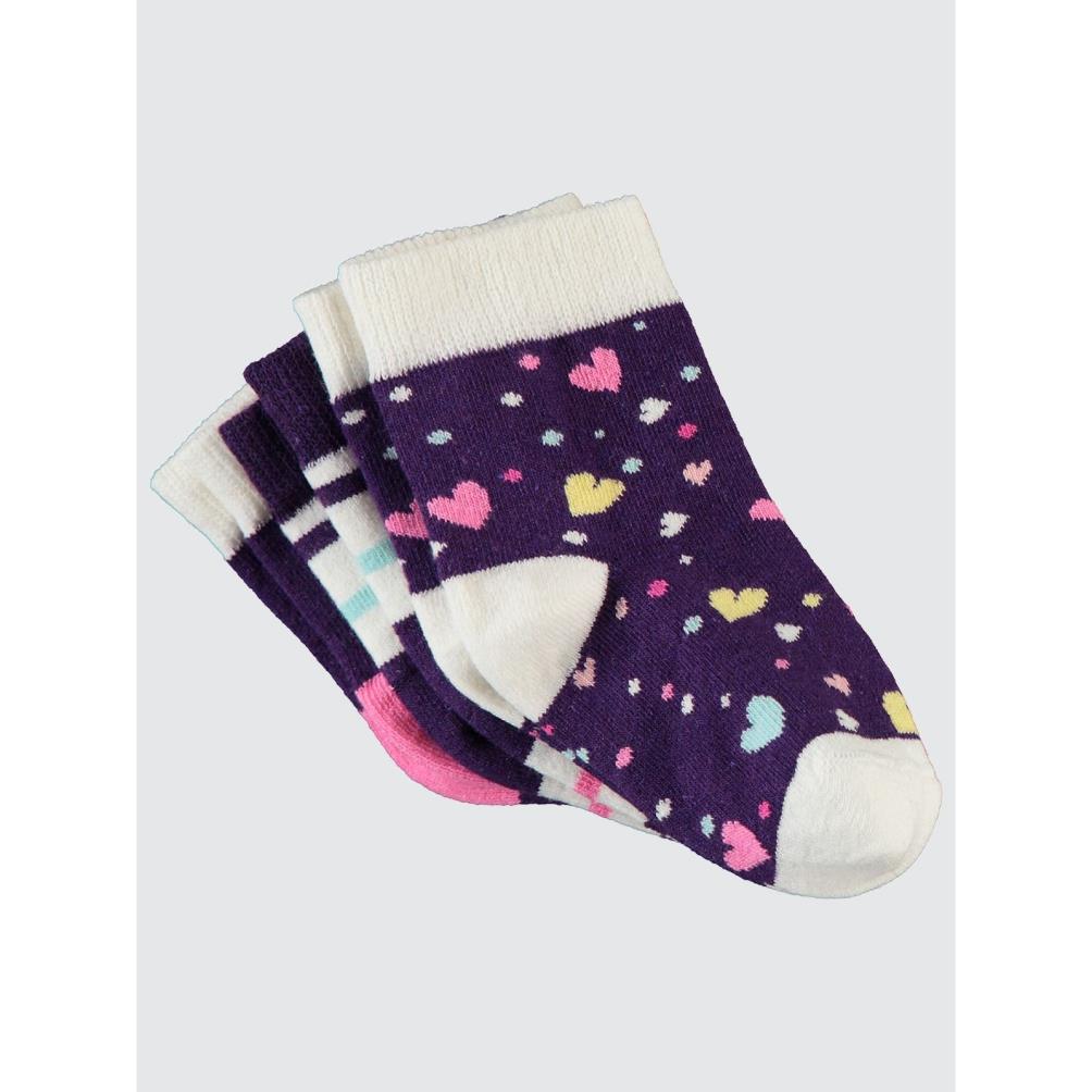 Civil Girls Unicorn 3'lü 2-12 Yaş Kız Soket Çorap