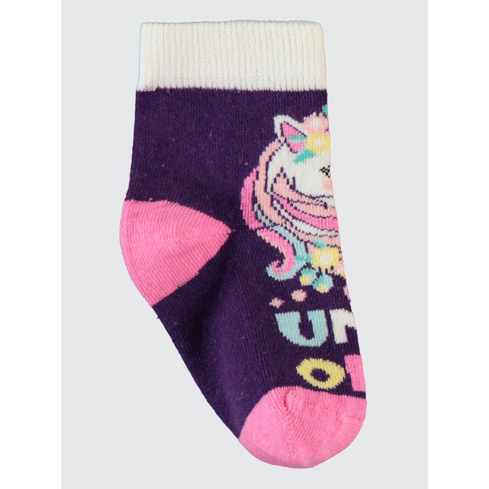 Civil Girls Unicorn 3'lü 2-12 Yaş Kız Soket Çorap
