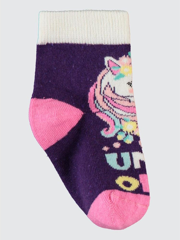 Civil Girls Unicorn 3'lü 2-12 Yaş Kız Soket Çorap