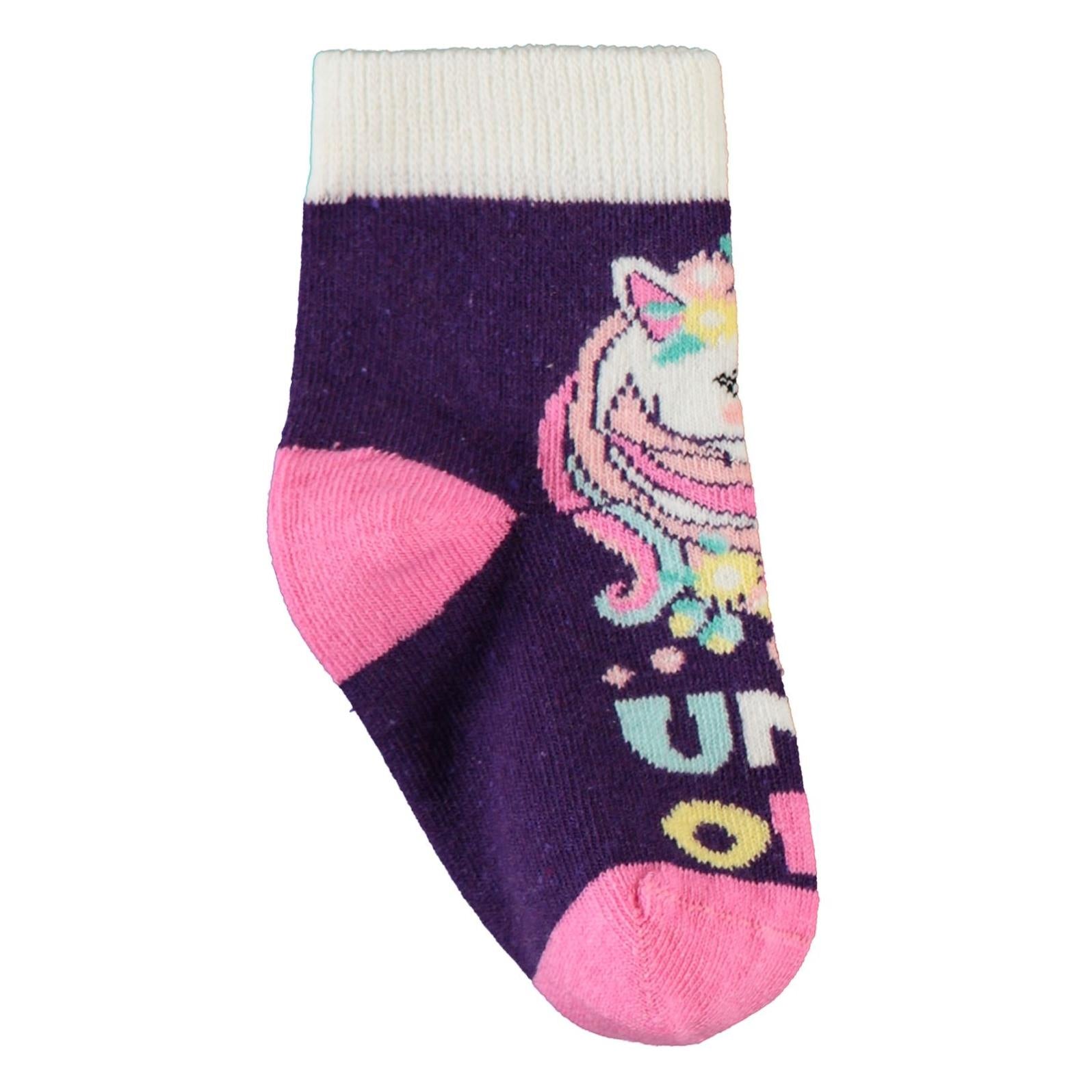 Civil Girls Unicorn 3'lü 3-11 Yaş Kız Soket Çorap