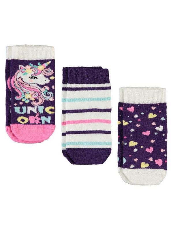 Civil Girls Unicorn 3'lü 2-12 Yaş Kız Soket Çorap