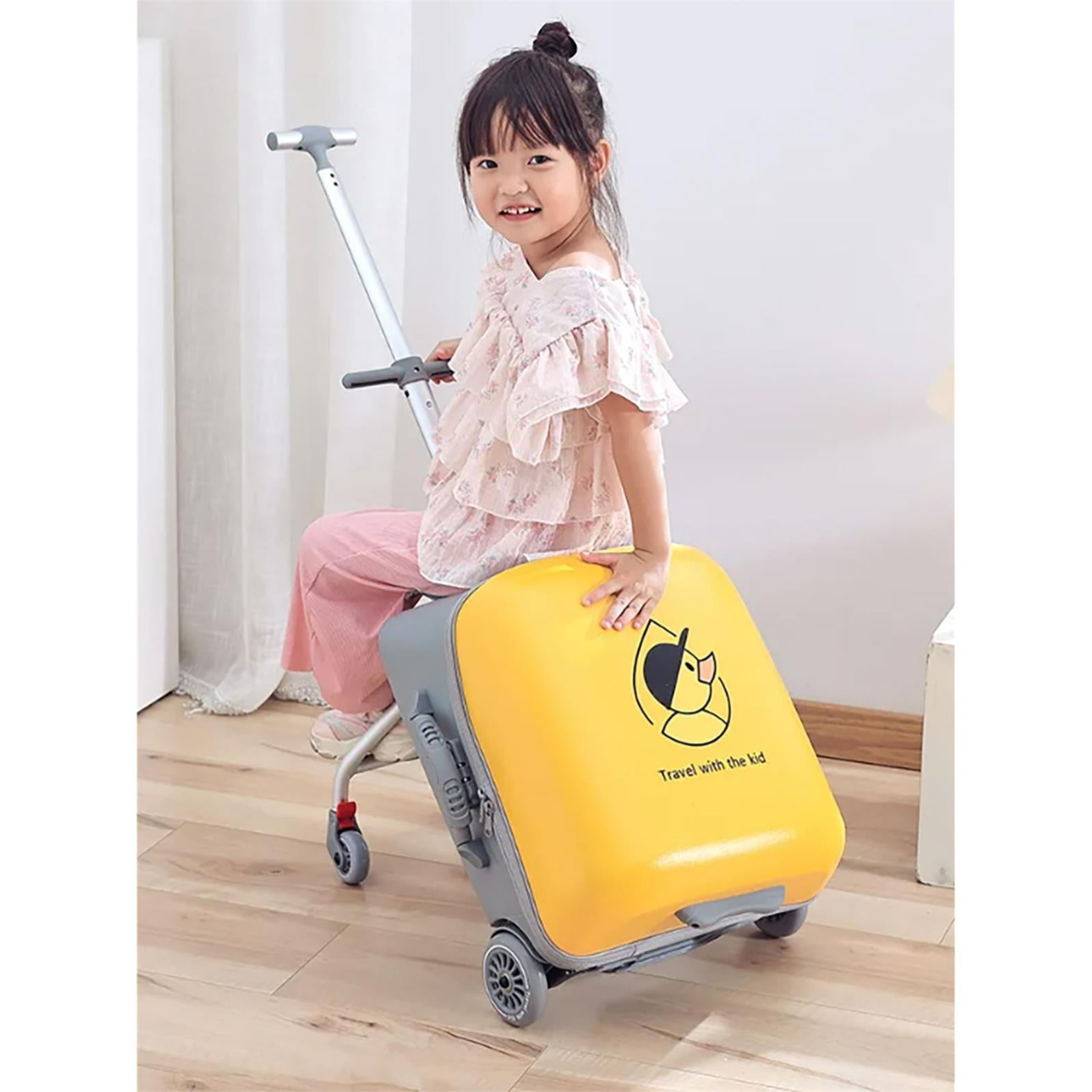 Tucklebery Oturaklı Gezgin Çocuk Valizi - Sarı