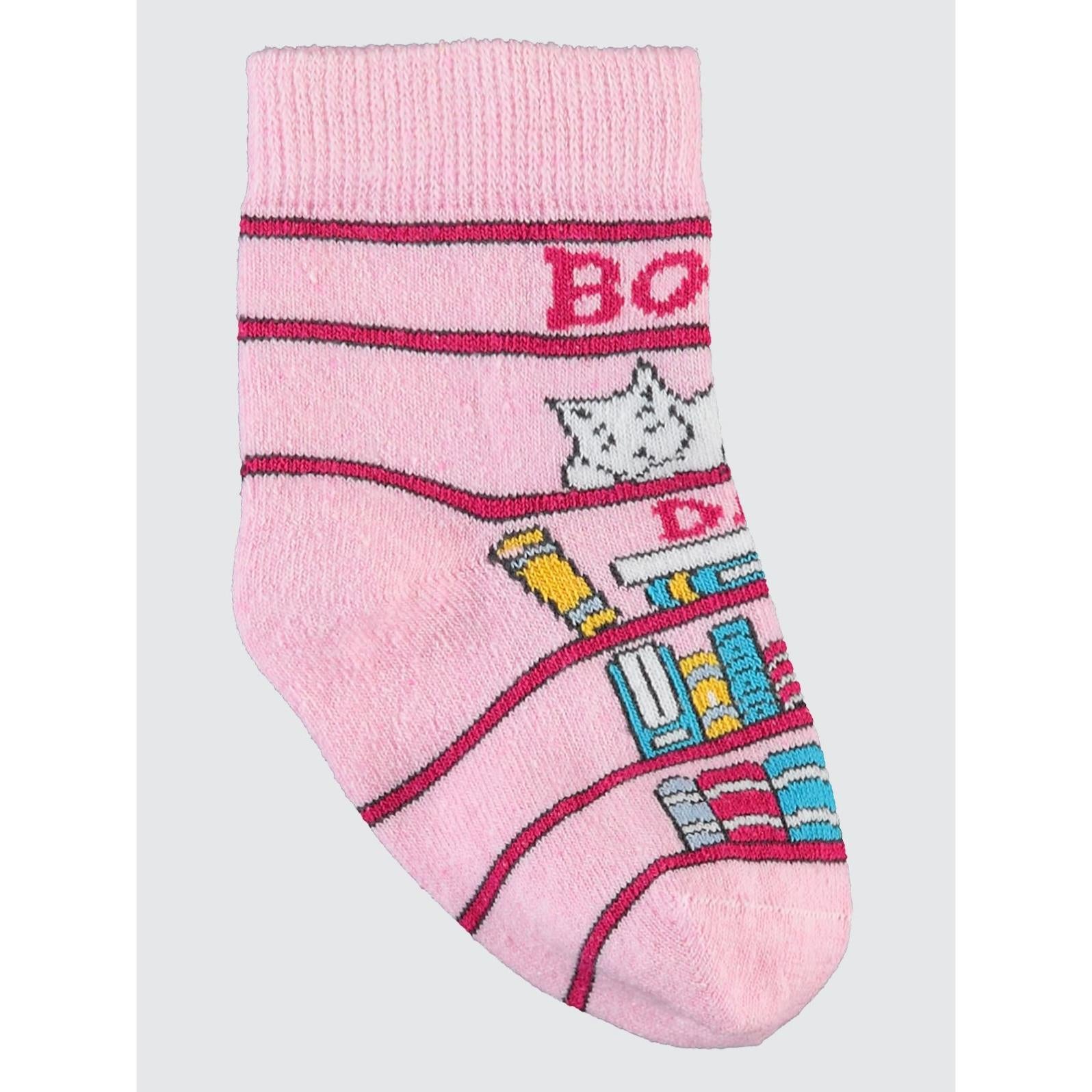 Civil Socks  Back To School 3'lü 2-12 Yaş Kız Soket Çorap