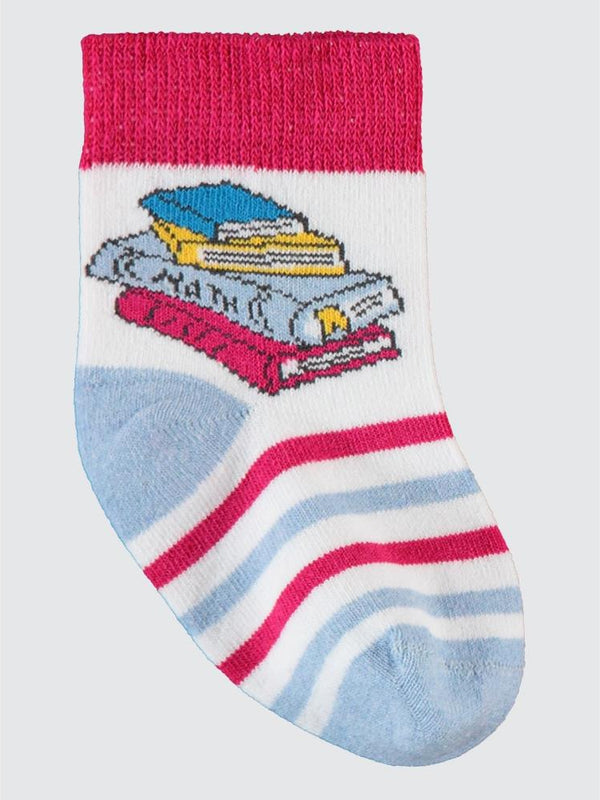 Civil Sock Back To School 3'lü 2-12 Yaş Kız Soket Çorap