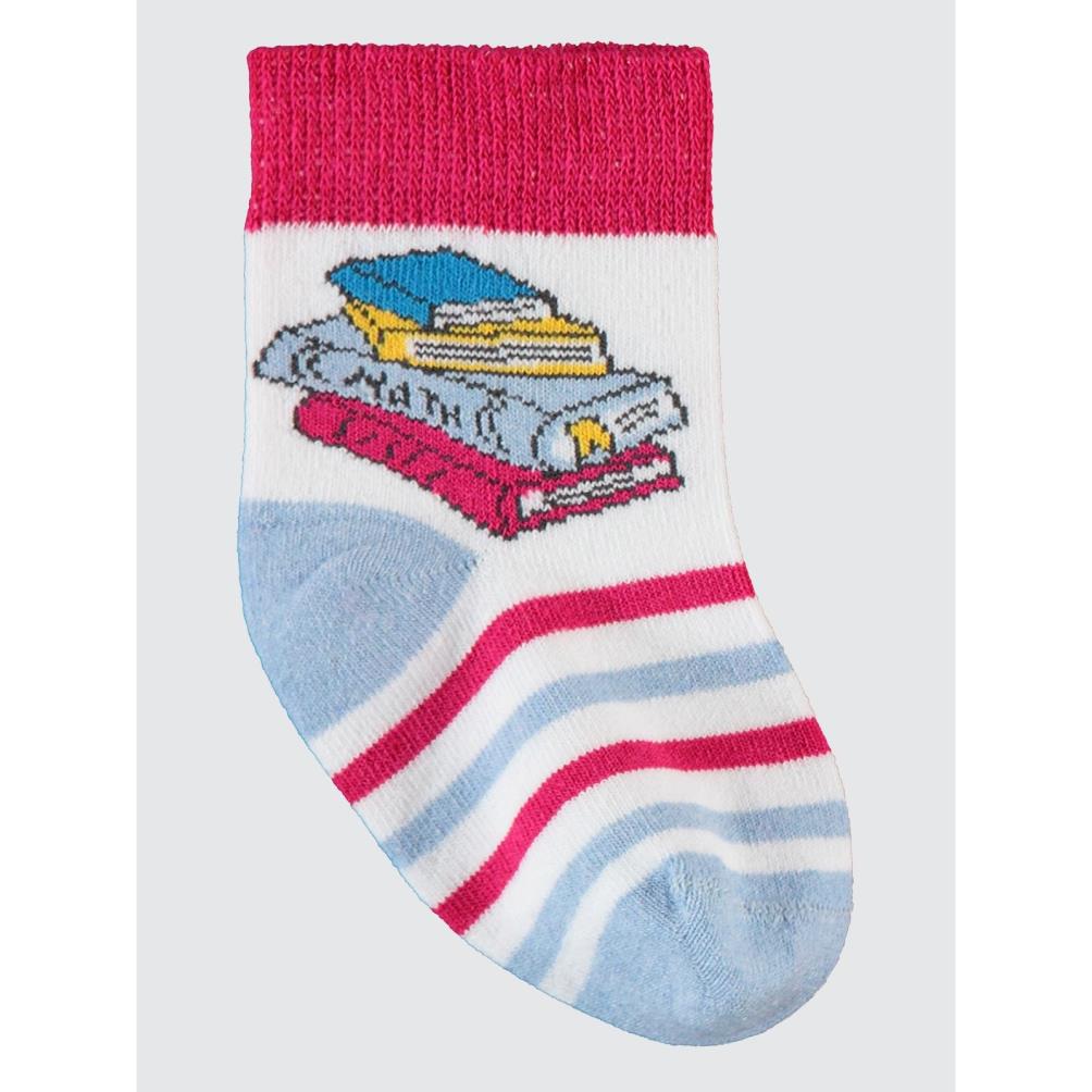 Civil Sock Back To School 3'lü 2-12 Yaş Kız Soket Çorap