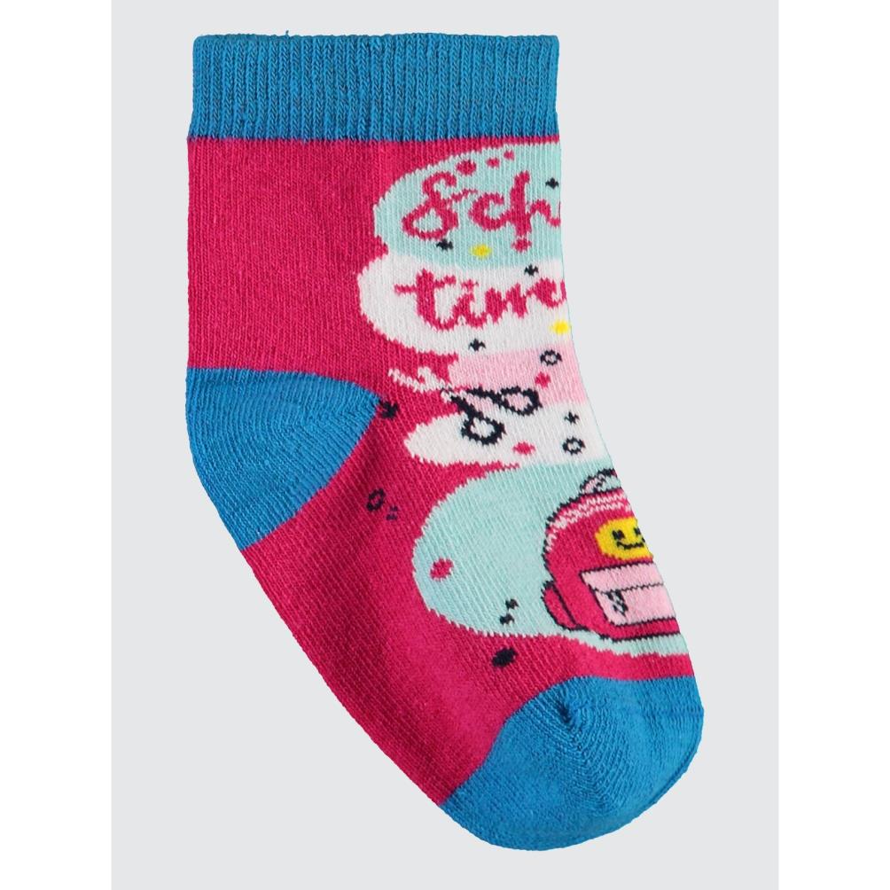 Civil Sock Back To School 3'lü 2-12 Yaş Kız Soket Çorap