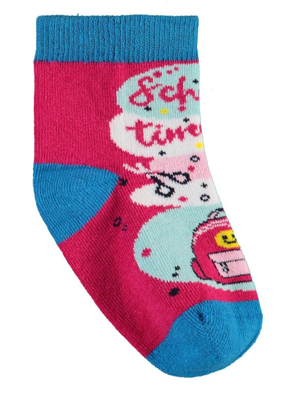 Civil Sock Back To School 3'lü 2-12 Yaş Kız Soket Çorap