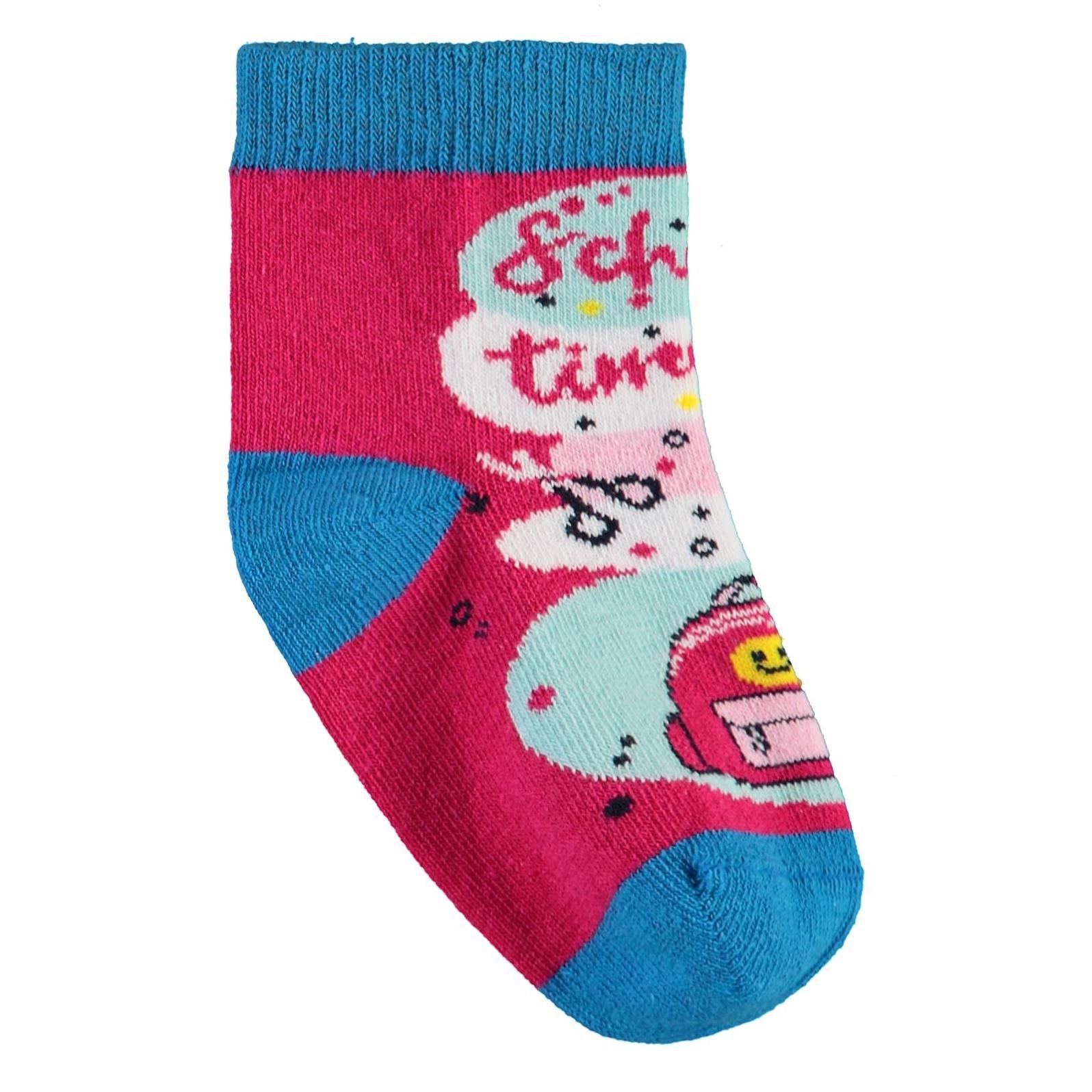 Civil Socks  Back To School 3'lü 2-12 Yaş Kız Soket Çorap