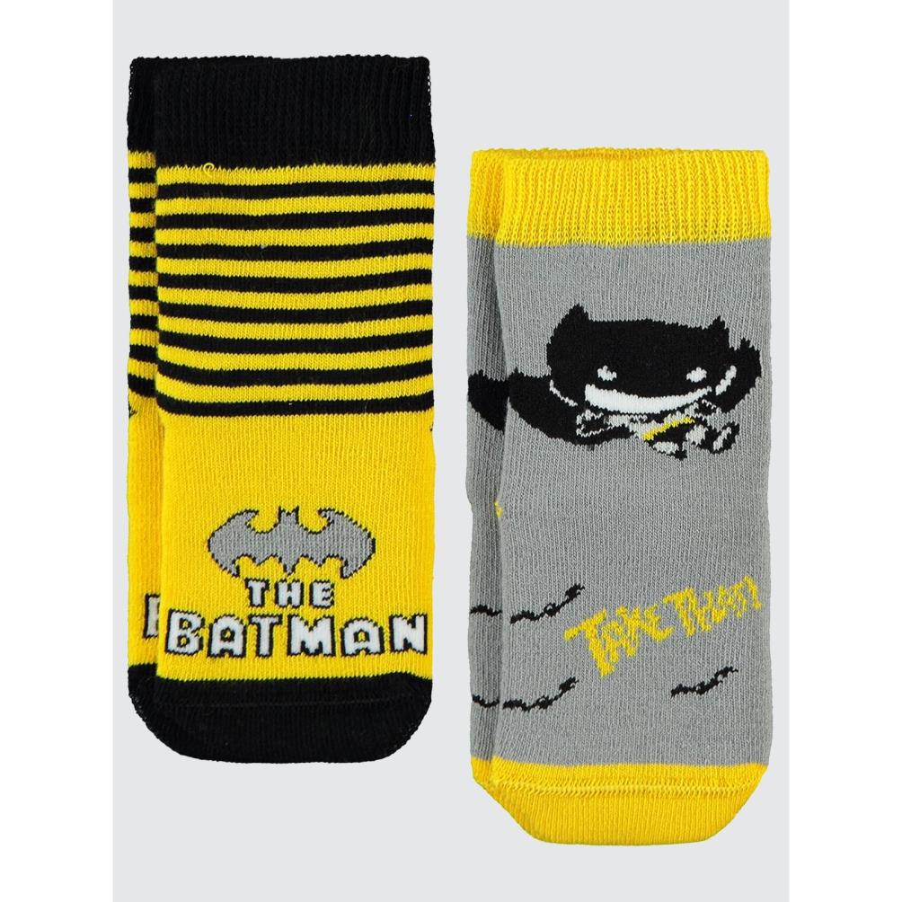 Batman Havlu 6-18 Ay Bebek Erk Çorap Set