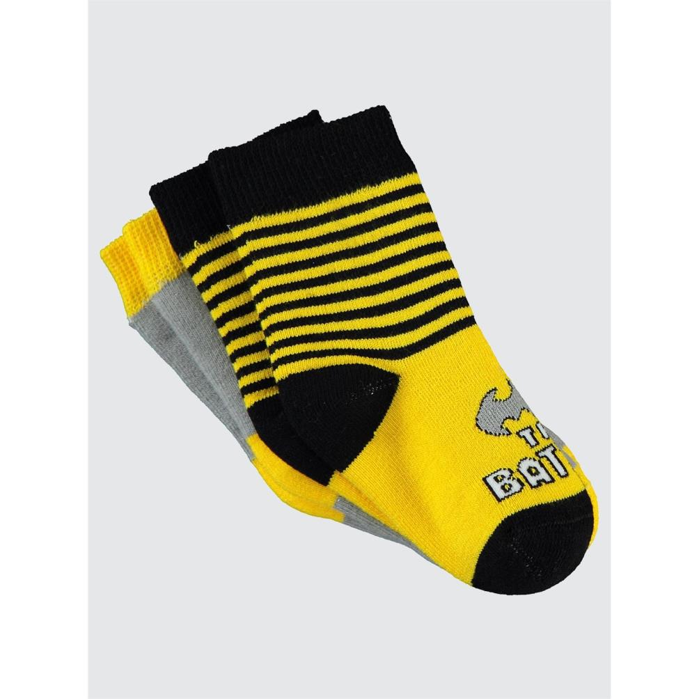 Batman Havlu 6-18 Ay Bebek Erk Çorap Set
