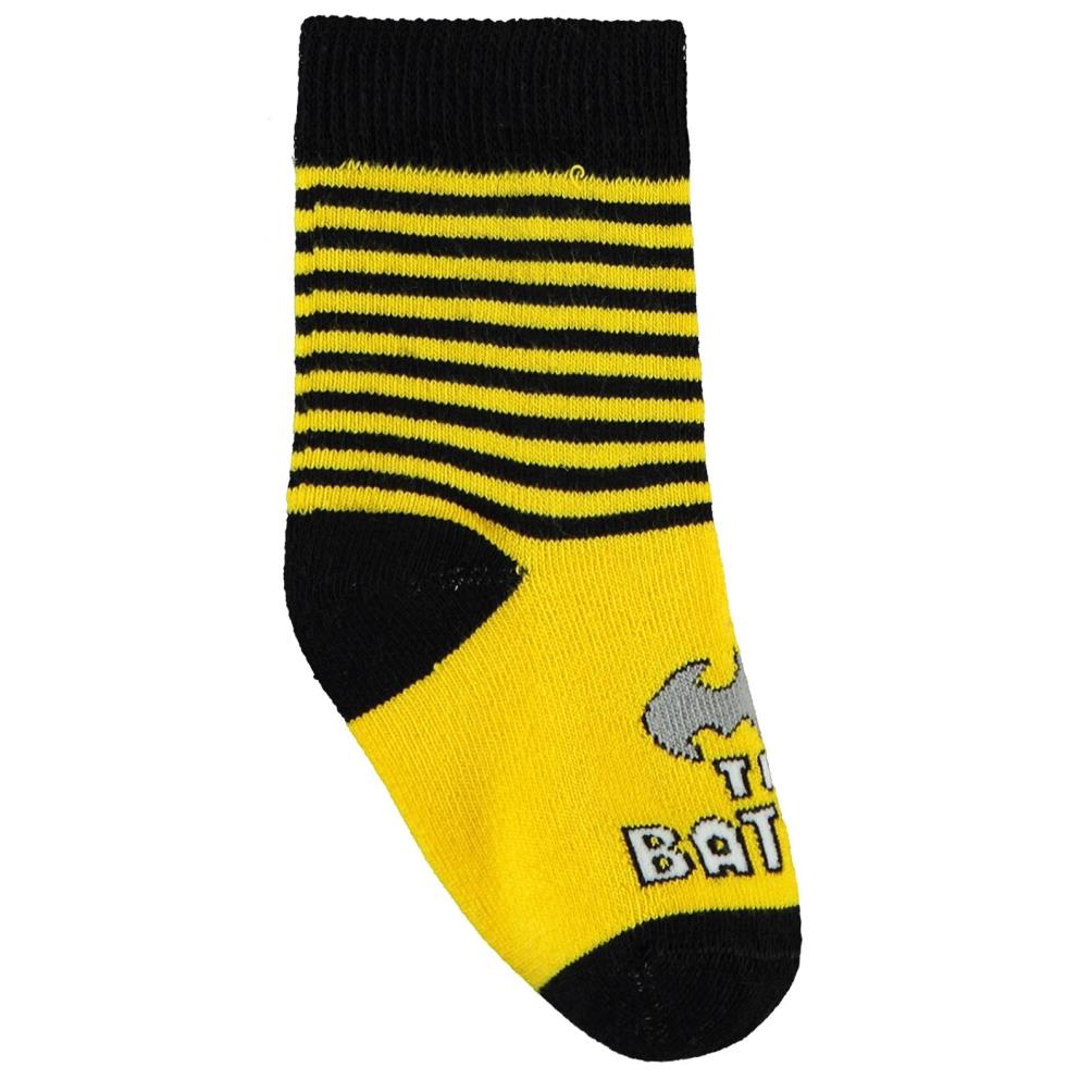 Batman Havlu 6-18 Ay Bebek Erk Çorap Set