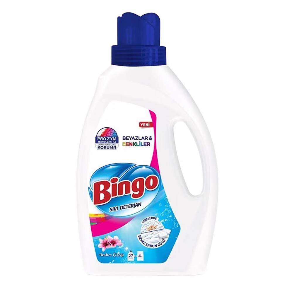 Bingo Sıvı Deterjan  Renkli&Beyaz Amber 1755 ml