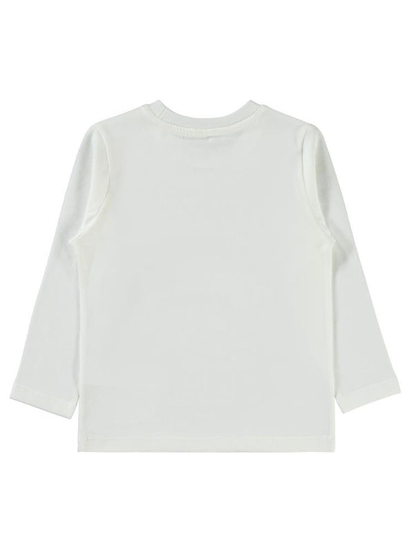 Civil Boys Race Baskı 2-5 Yaş Sweat - Ekru